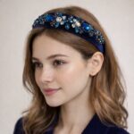 Bandolete em Veludo com Pedras